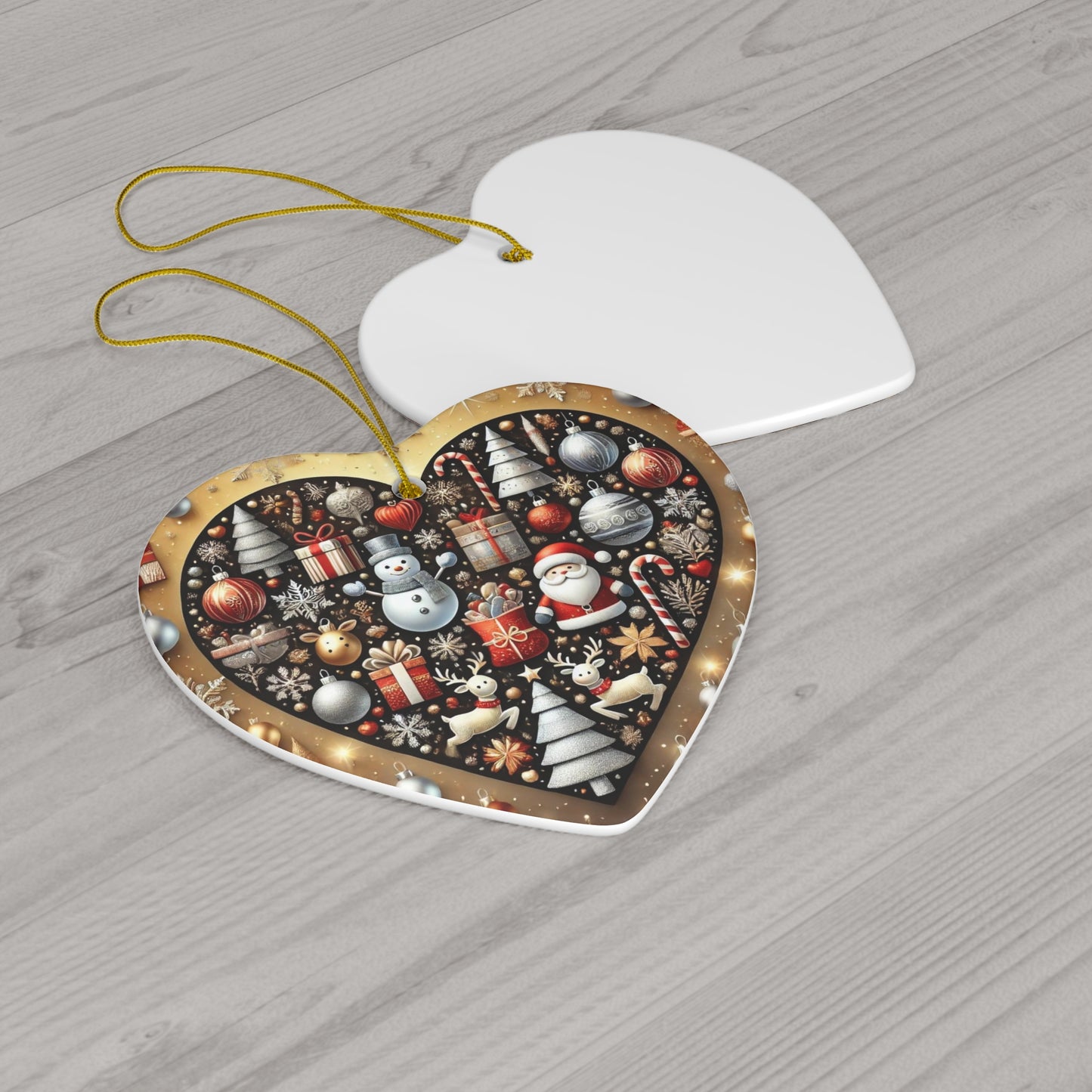 Ceramic Ornament, 4 Shapes