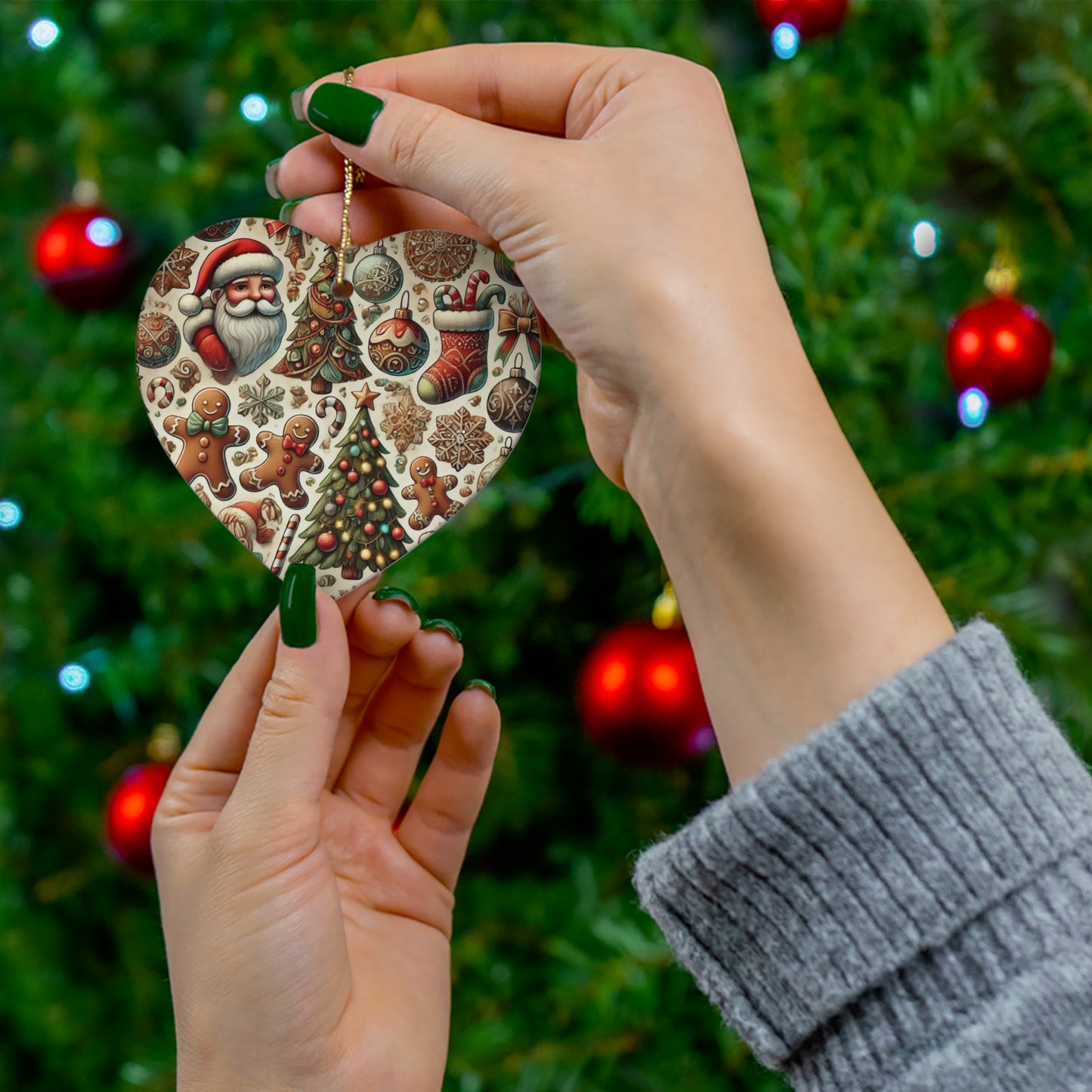 Ceramic Ornament, 4 Shapes