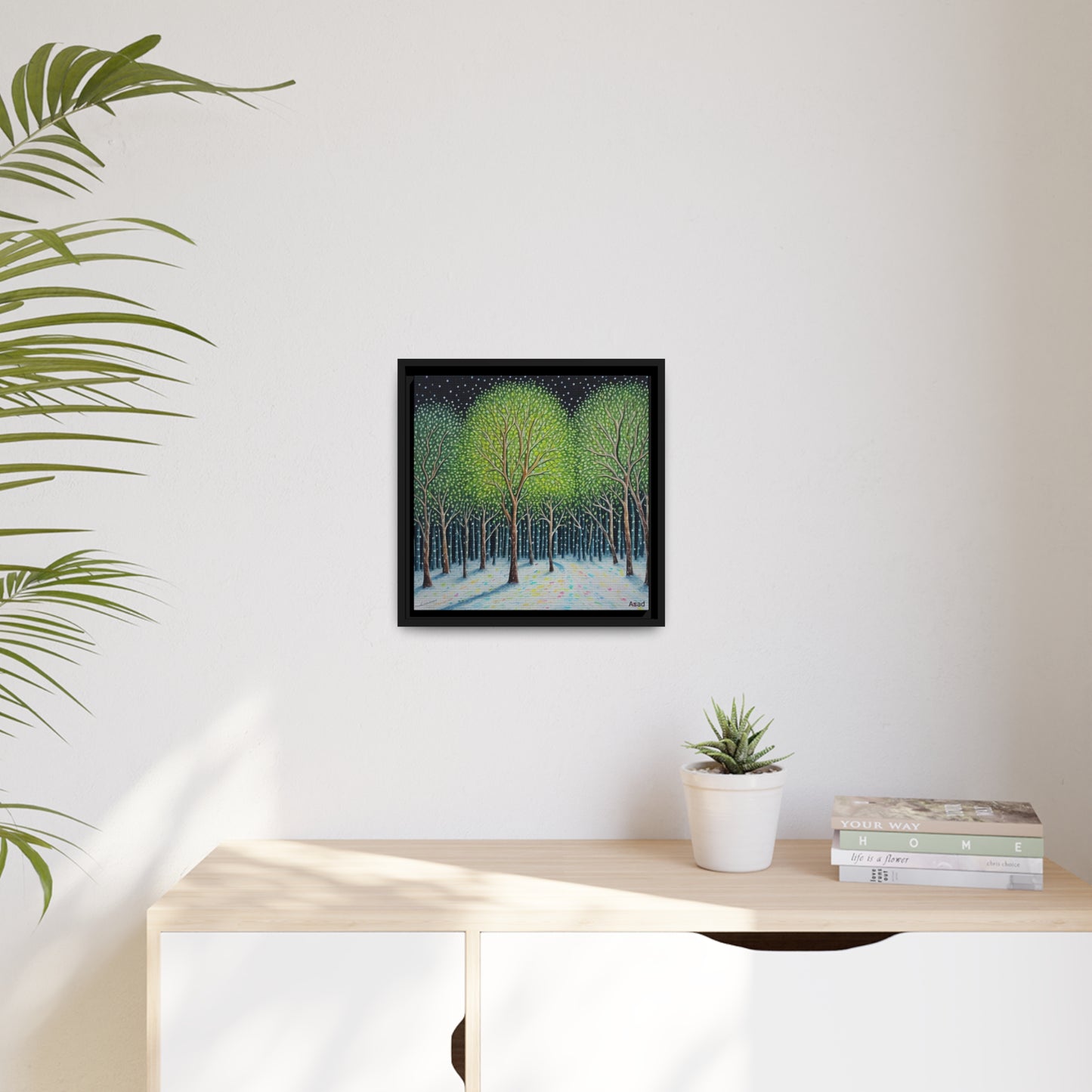 Matte Canvas, Black Frame