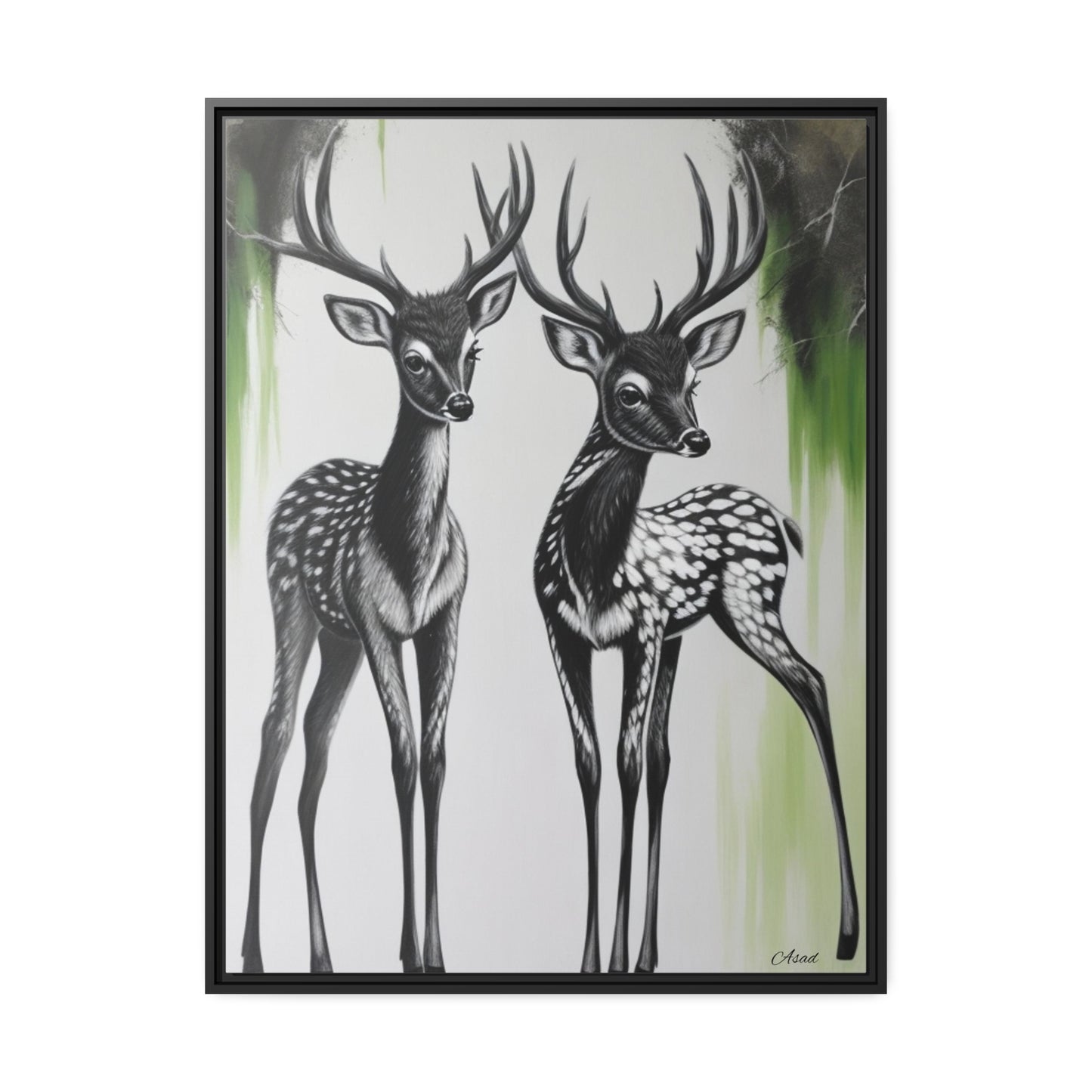 Matte Canvas, Black Frame