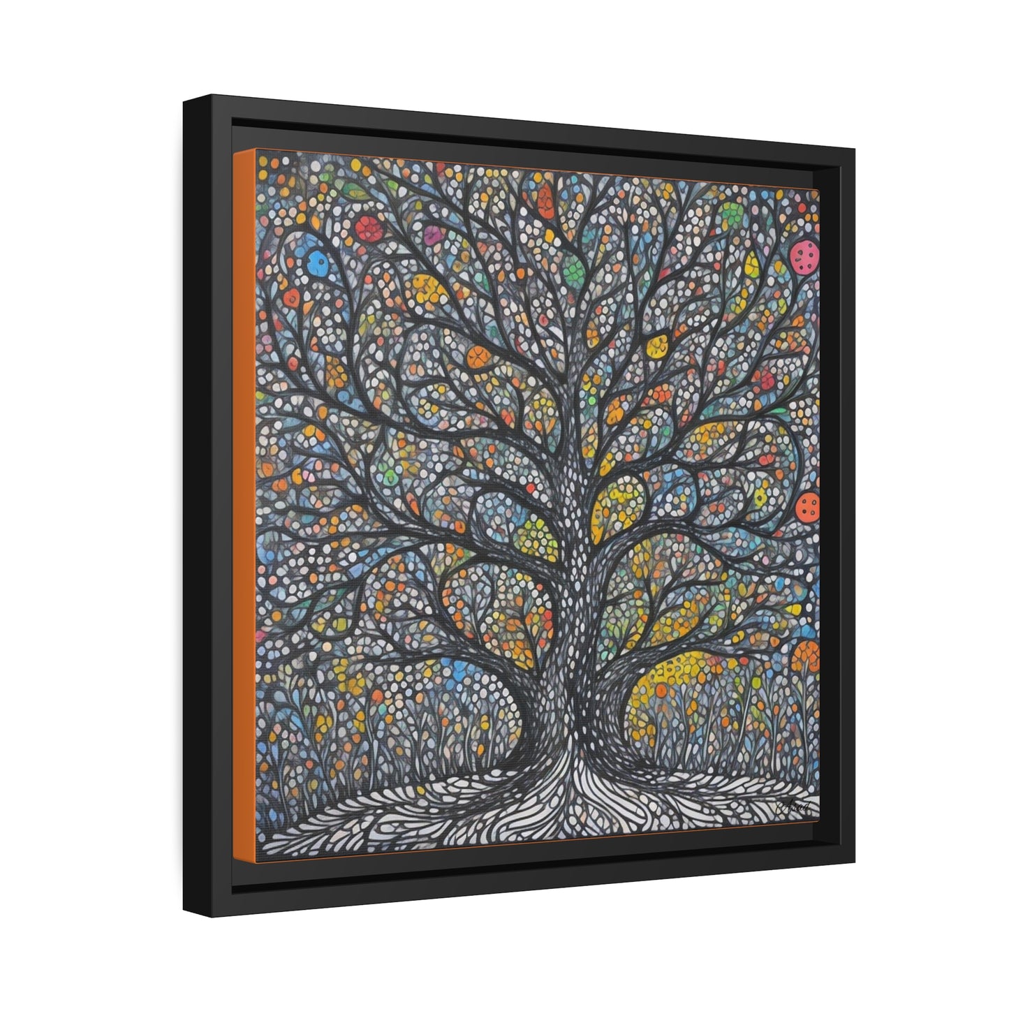 Matte Canvas, Black Frame