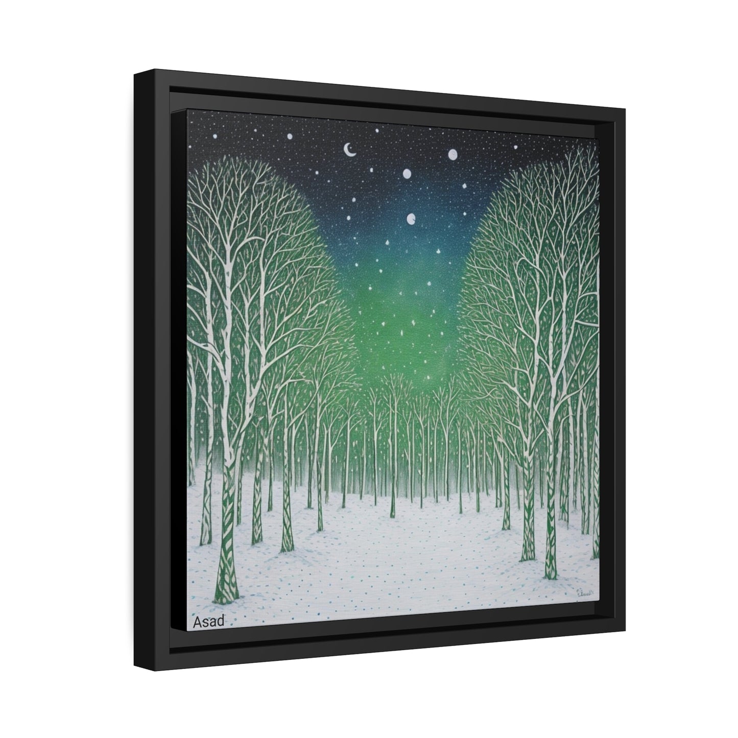 Matte Canvas, Black Frame