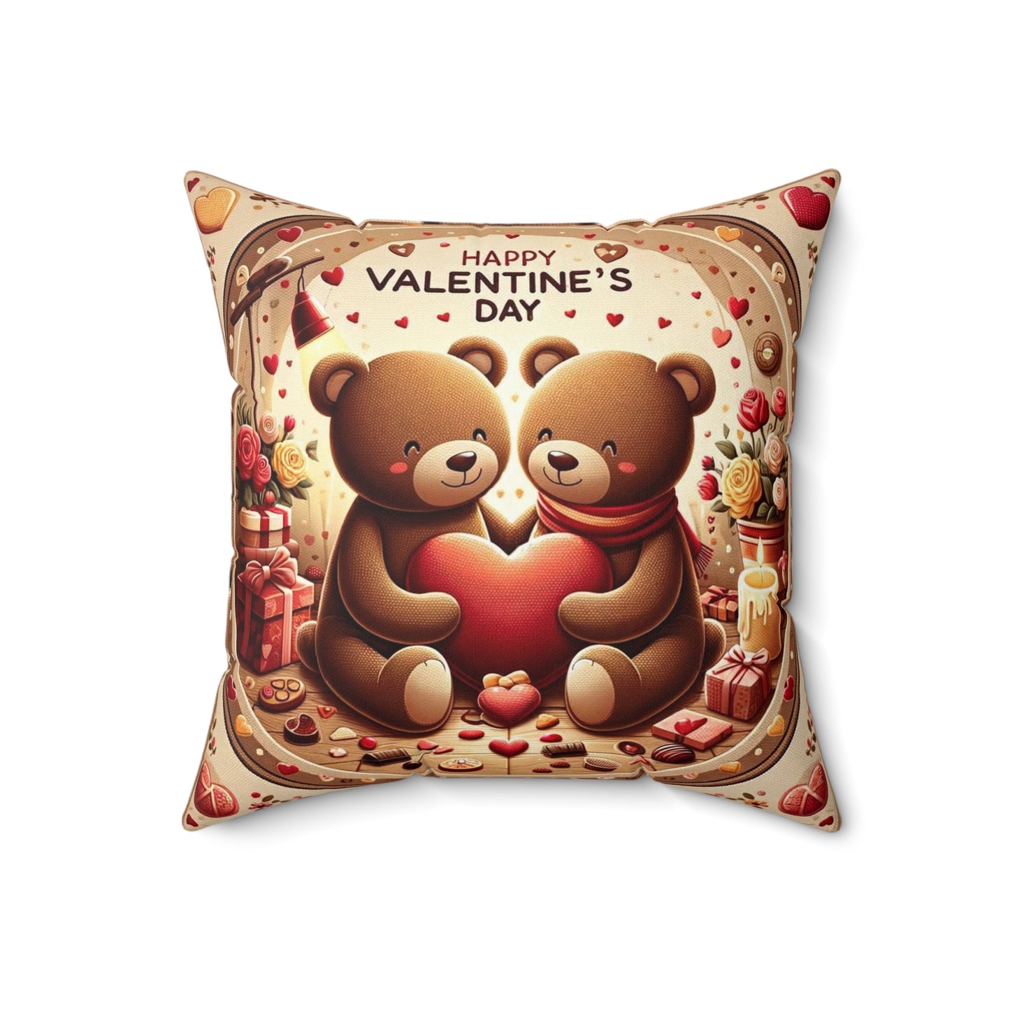 Spun Polyester Square Pillow