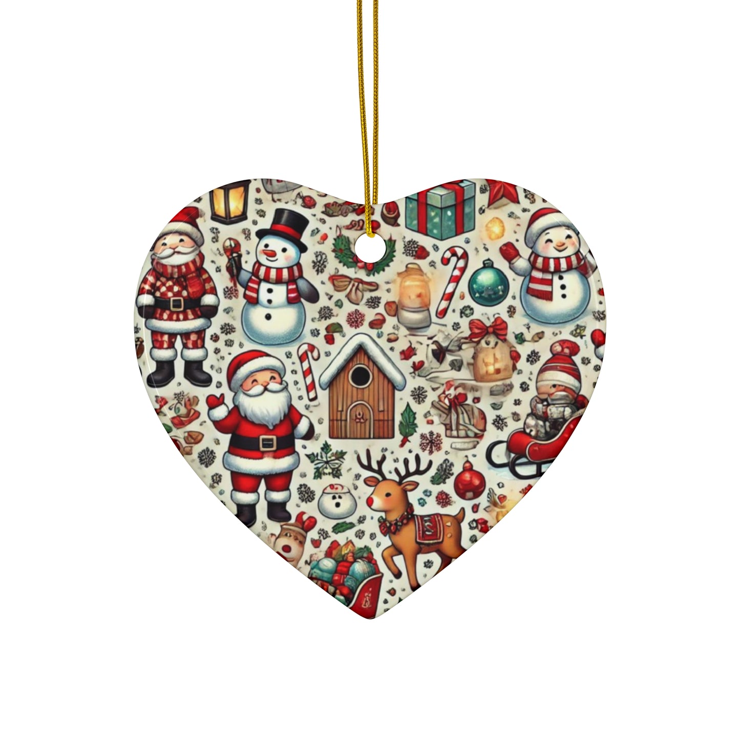 Ceramic Ornament, 4 Shapes