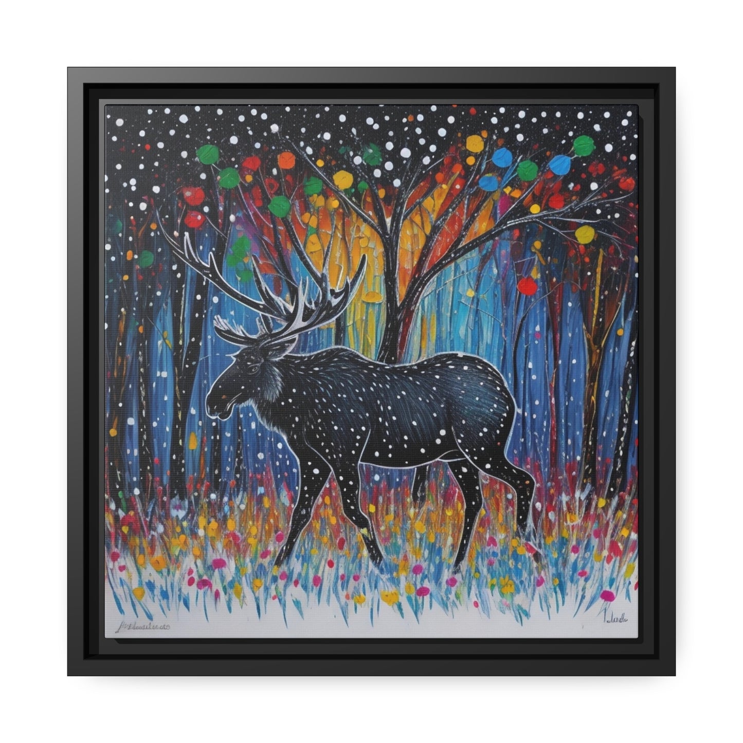 Matte Canvas, Black Frame