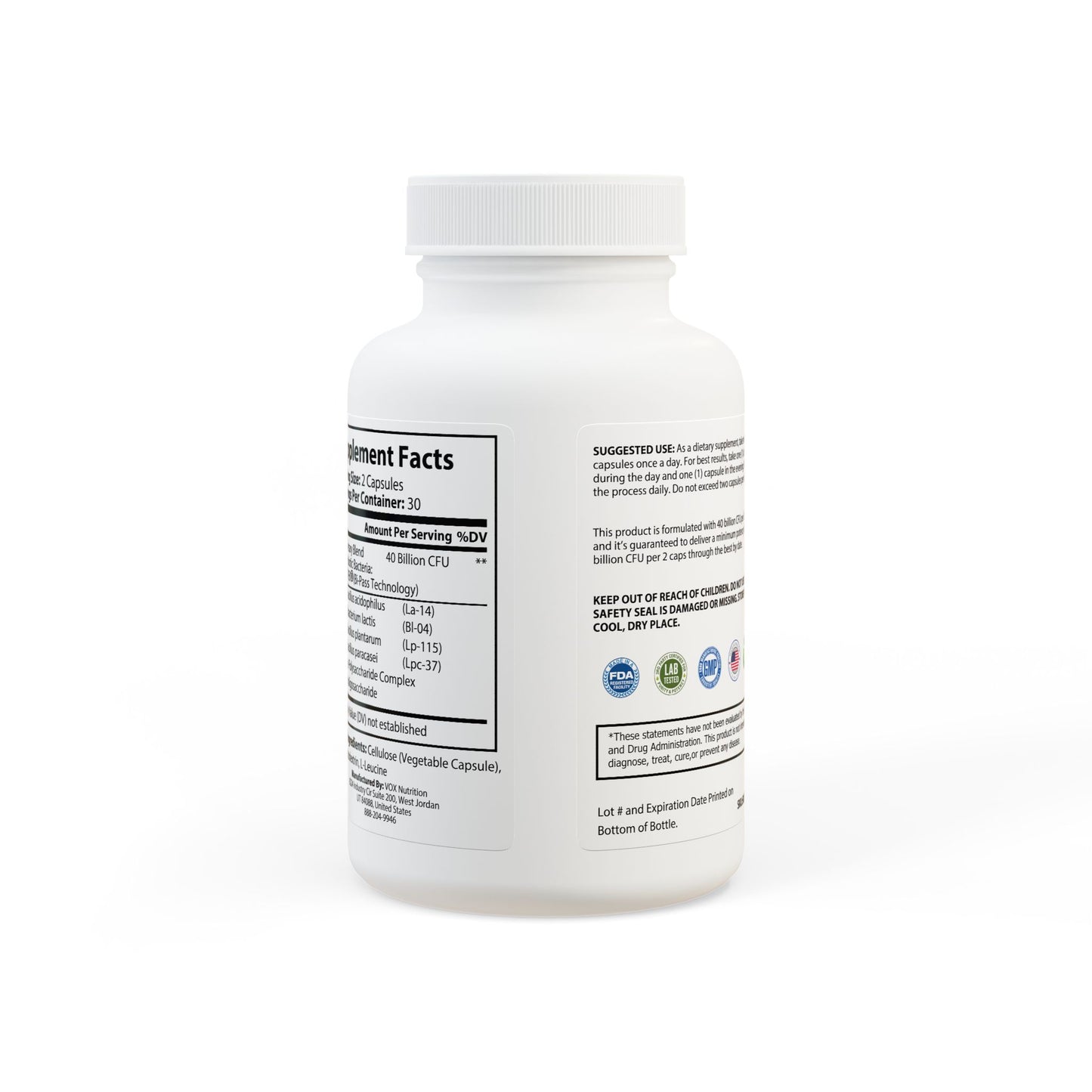 Probiotics Supplement (60 Capsules) By Dr. Asad Ali Syed
