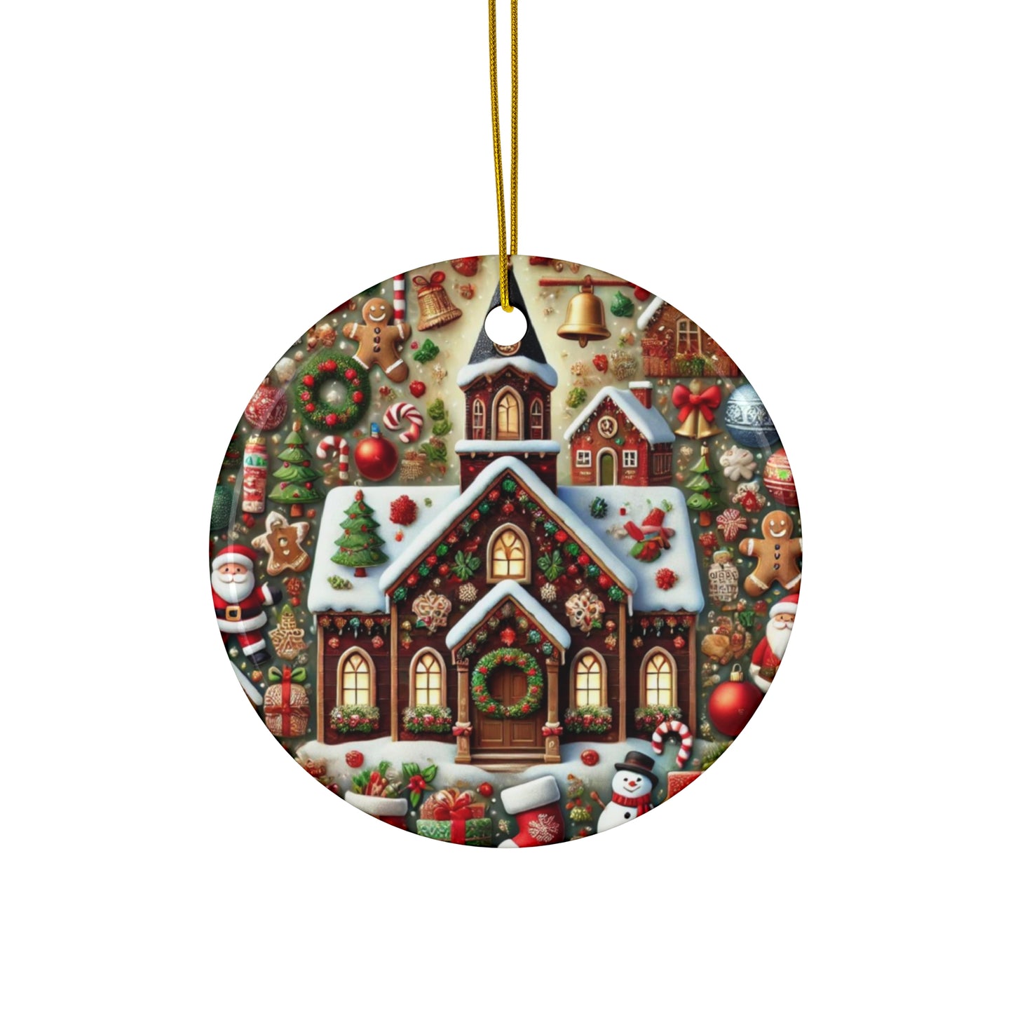 Ceramic Ornament, 4 Shapes