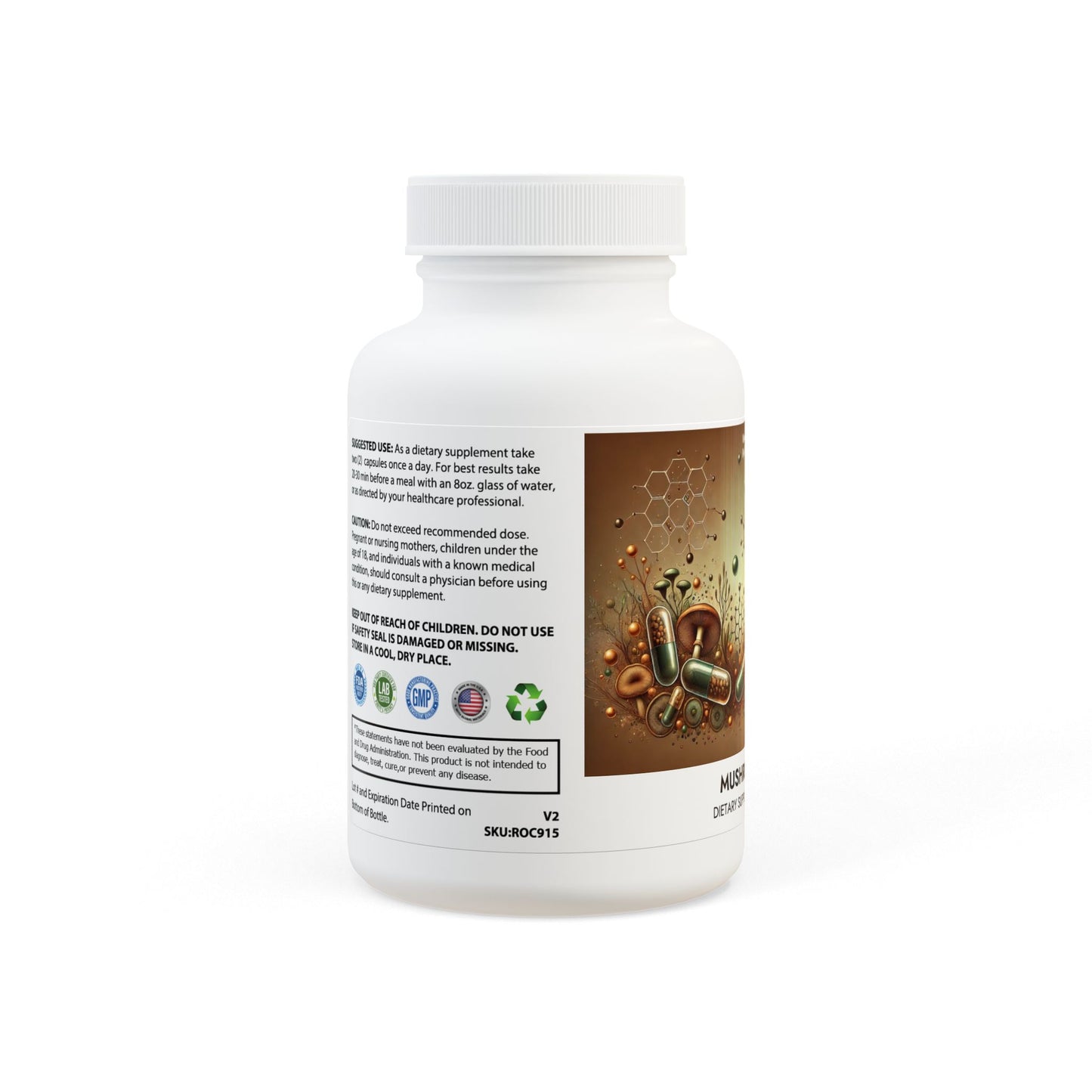 Mushroom Blend Supplement (60 Capsules) By Dr. Asad Ali Syed