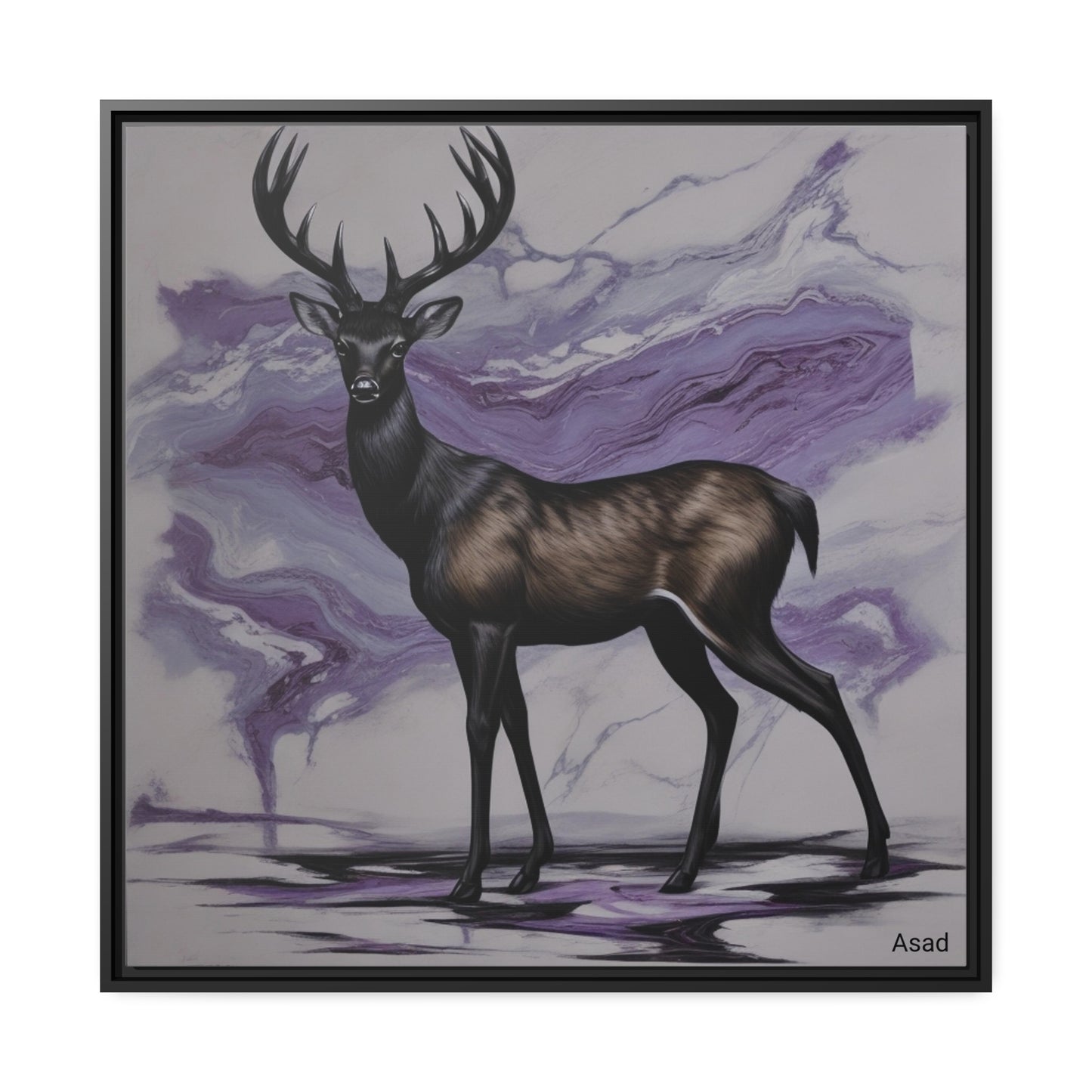 Matte Canvas, Black Frame