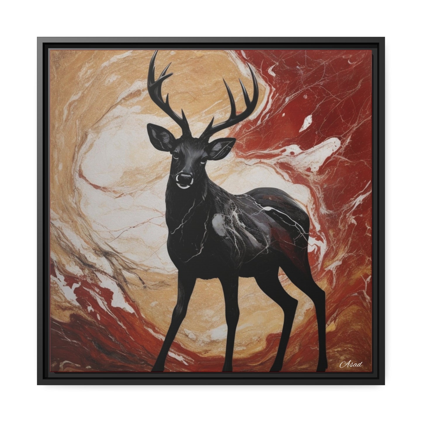 Matte Canvas, Black Frame