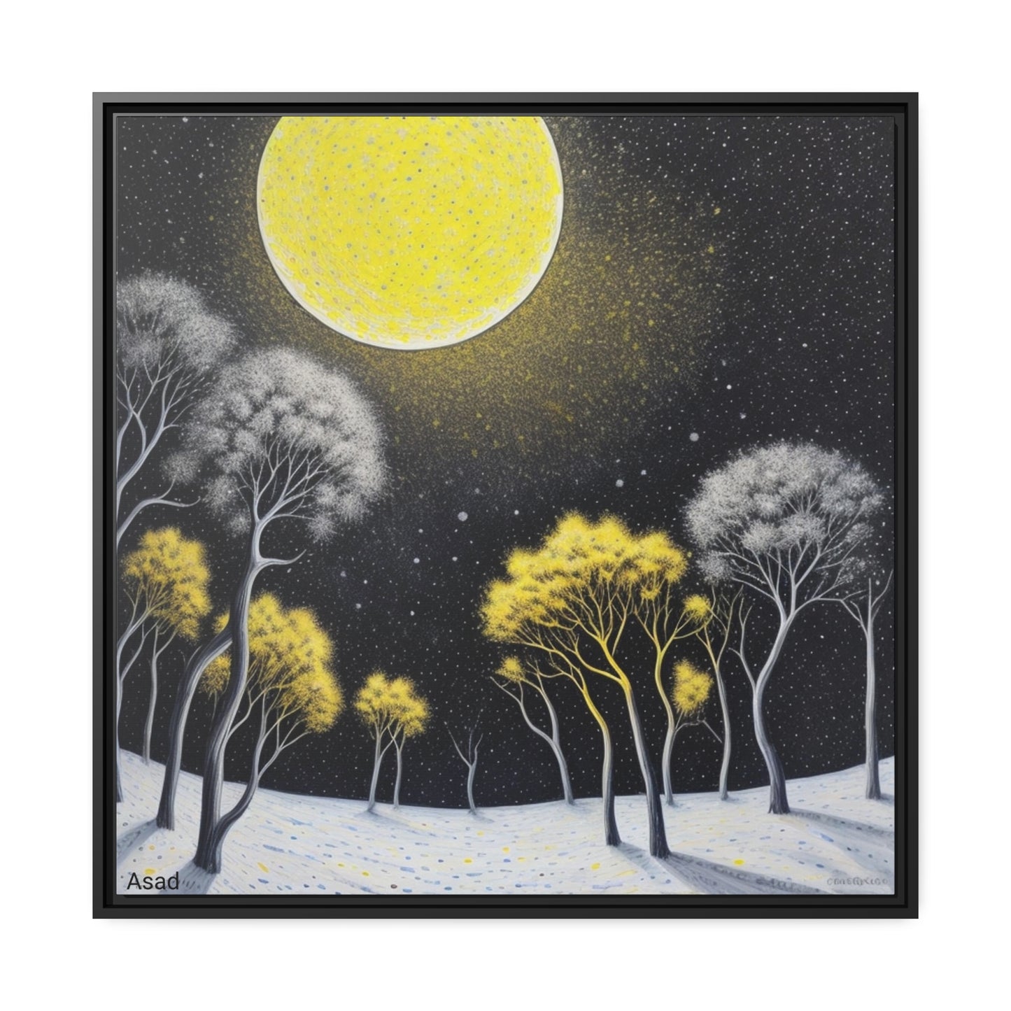 Matte Canvas, Black Frame