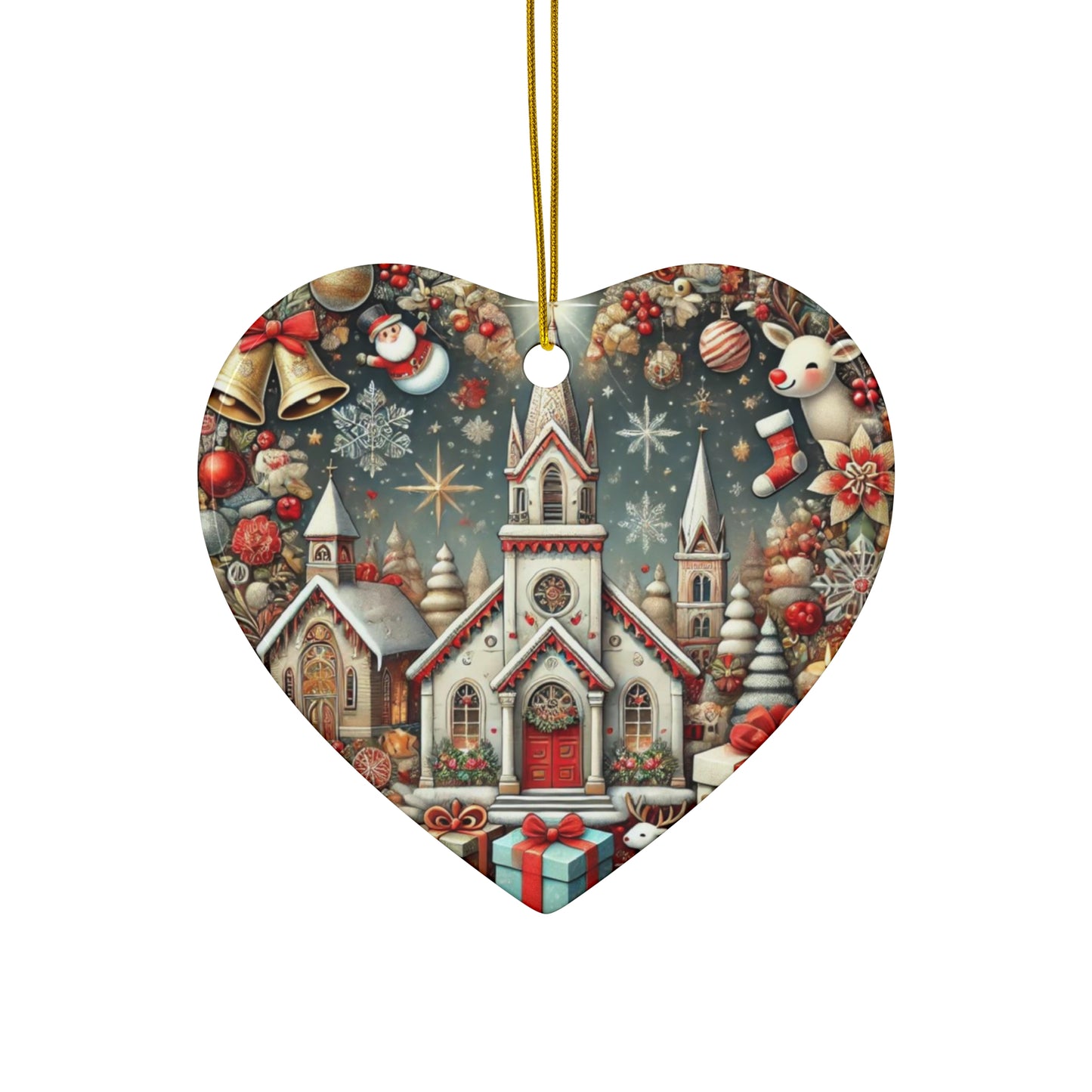 Ceramic Ornament, 4 Shapes