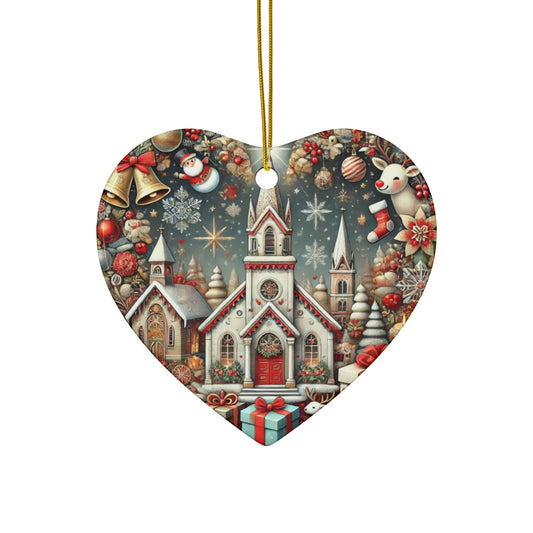 Ceramic Ornament, 4 Shapes