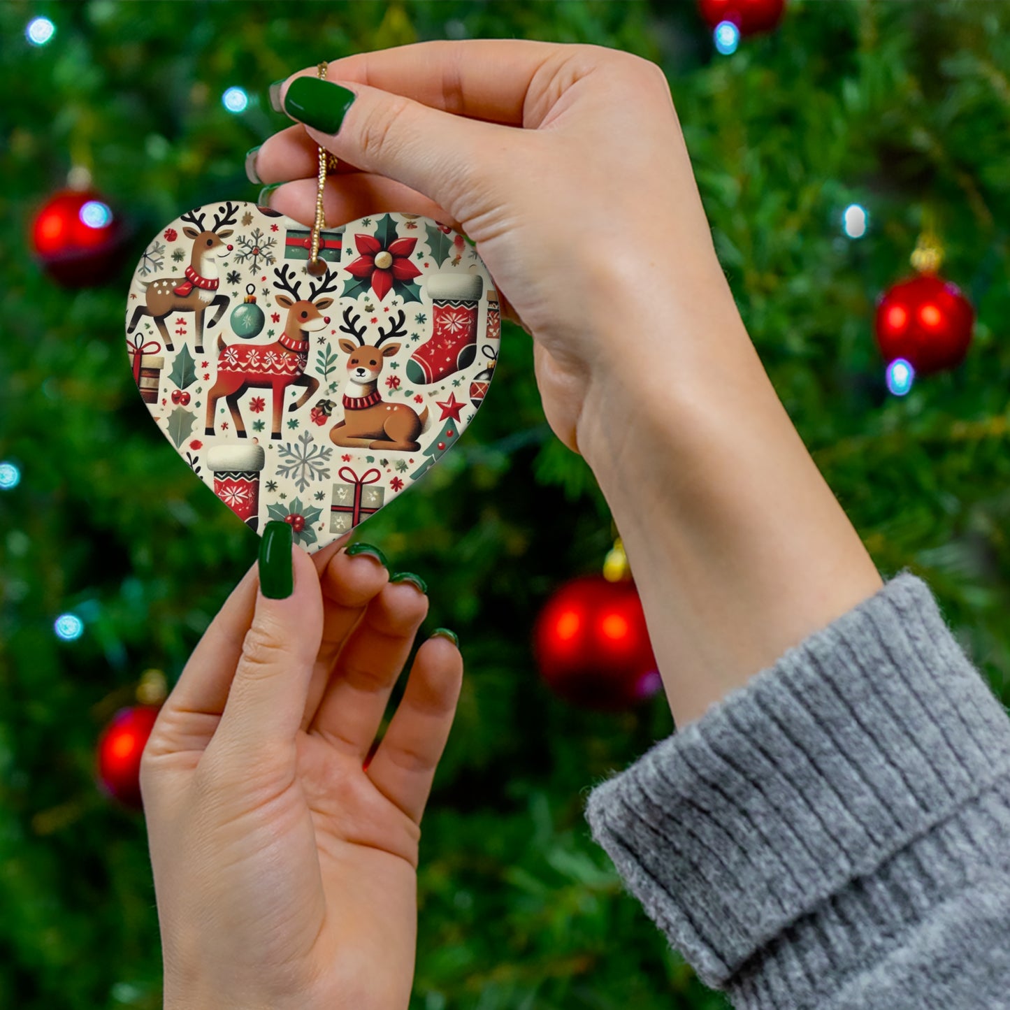 Ceramic Ornament, 4 Shapes