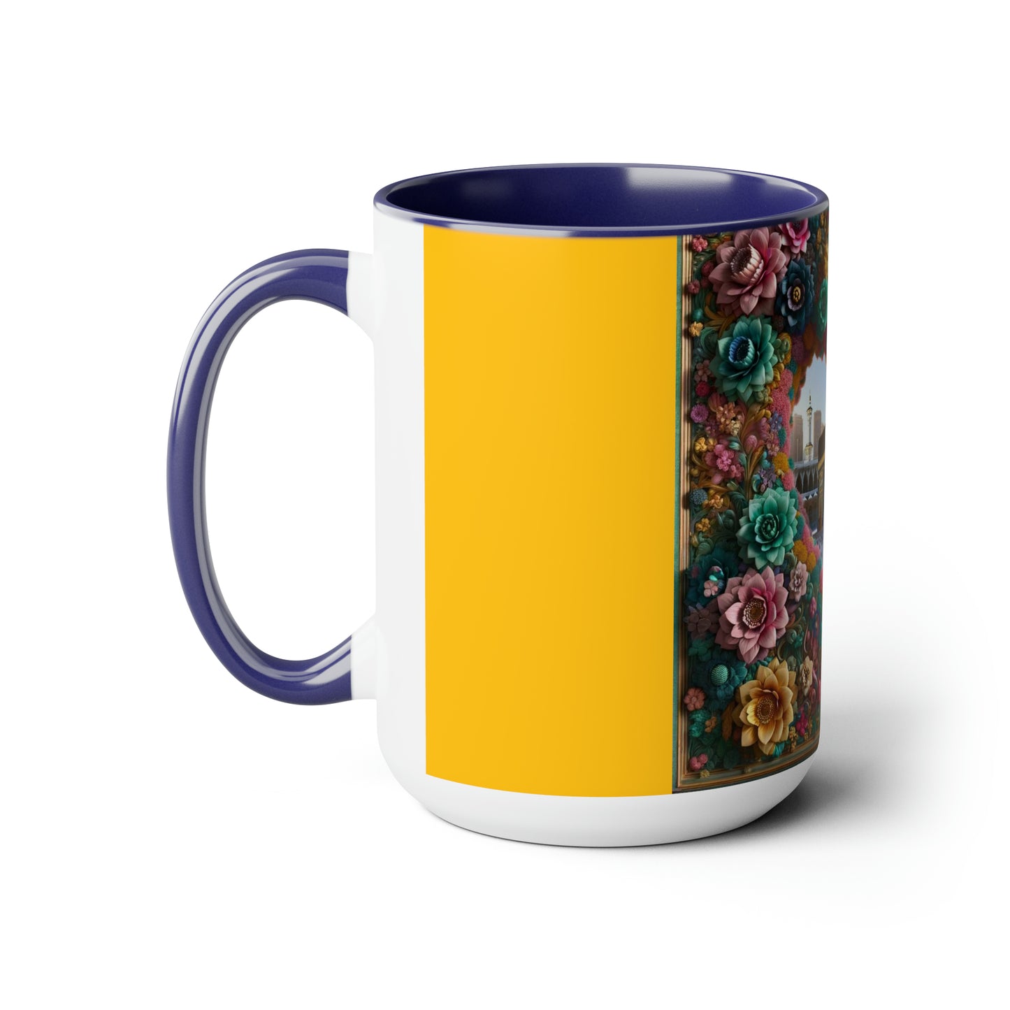 Two-Tone Coffee Mugs, 15oz