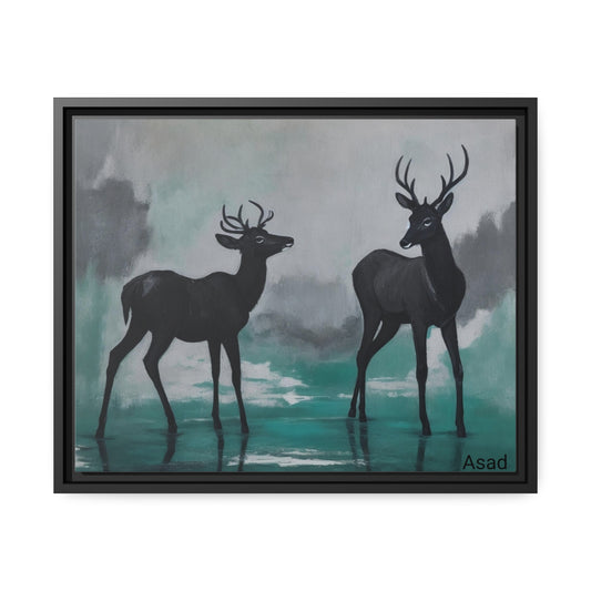 Matte Canvas, Black Frame