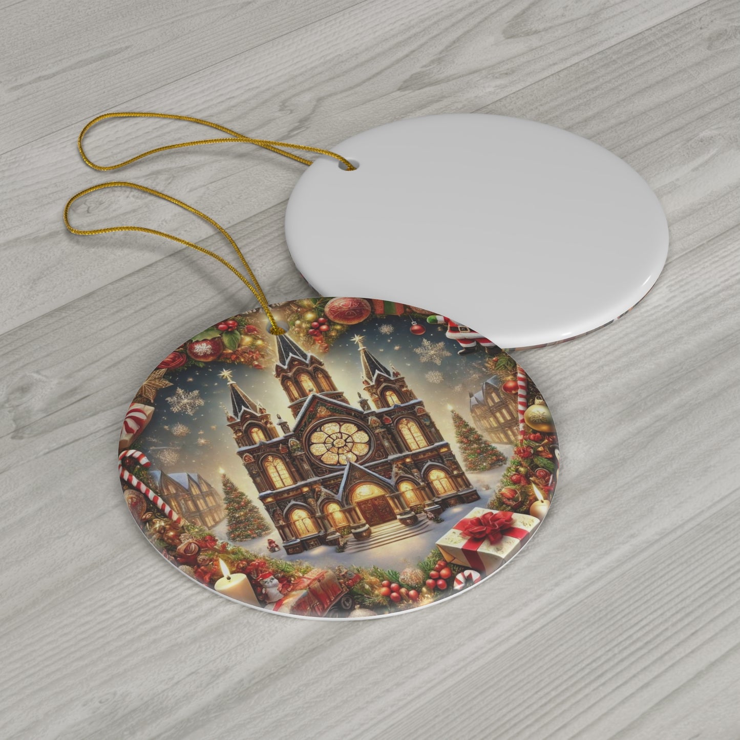 Ceramic Ornament, 4 Shapes