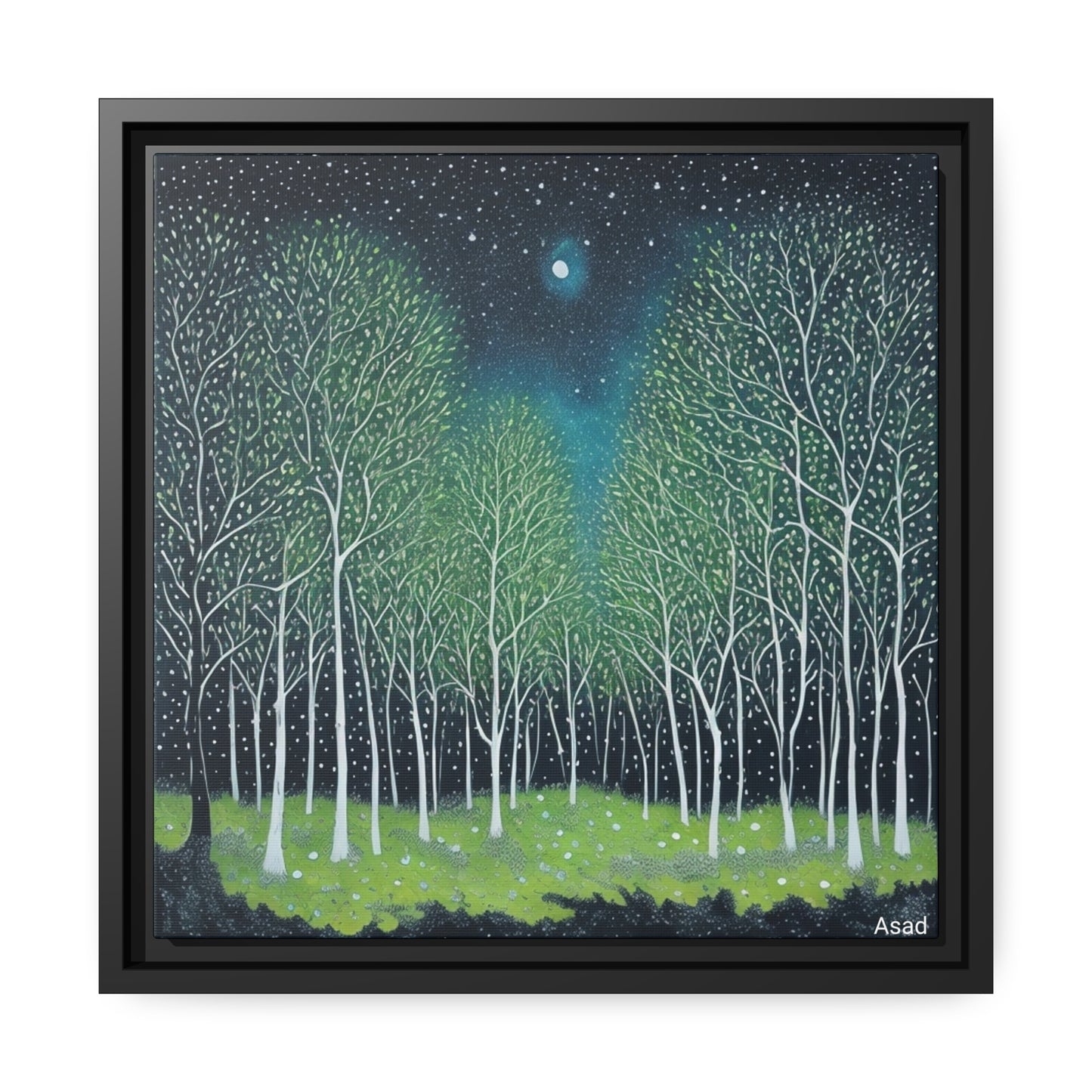 Matte Canvas, Black Frame