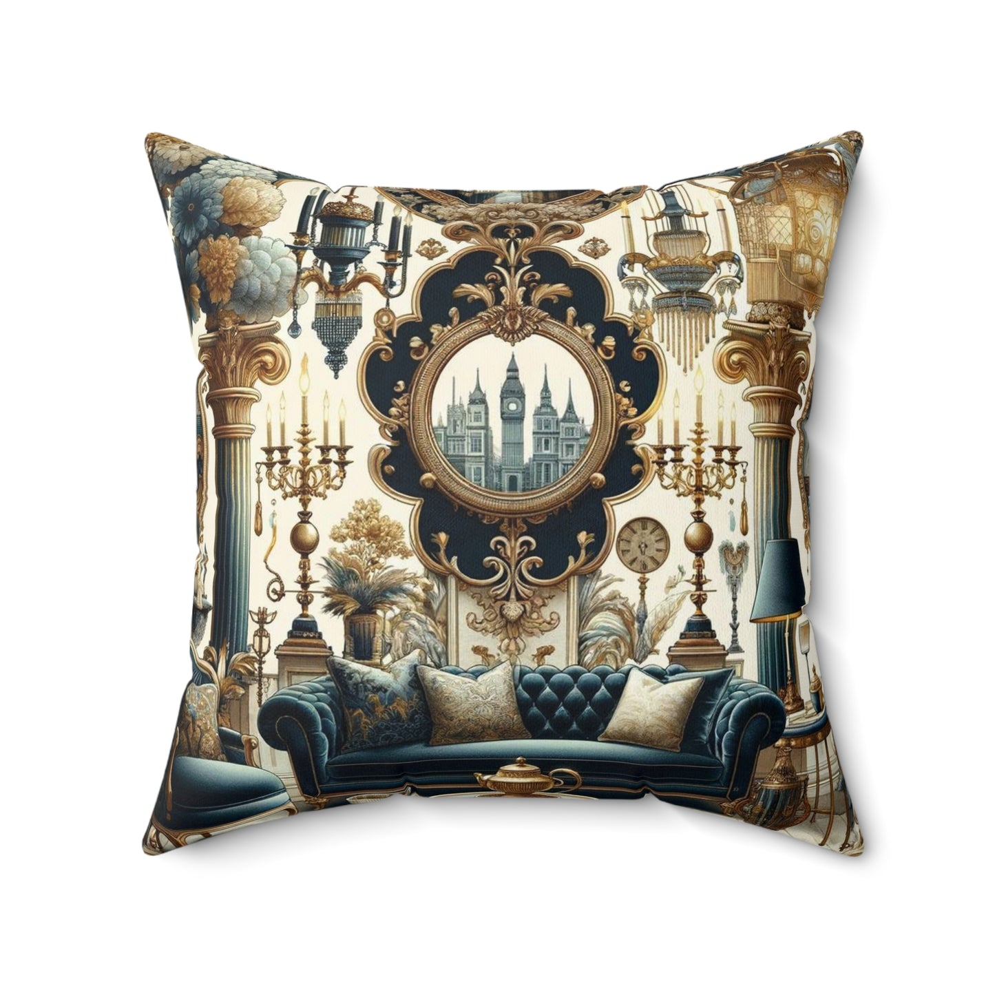 Spun Polyester Square Pillow