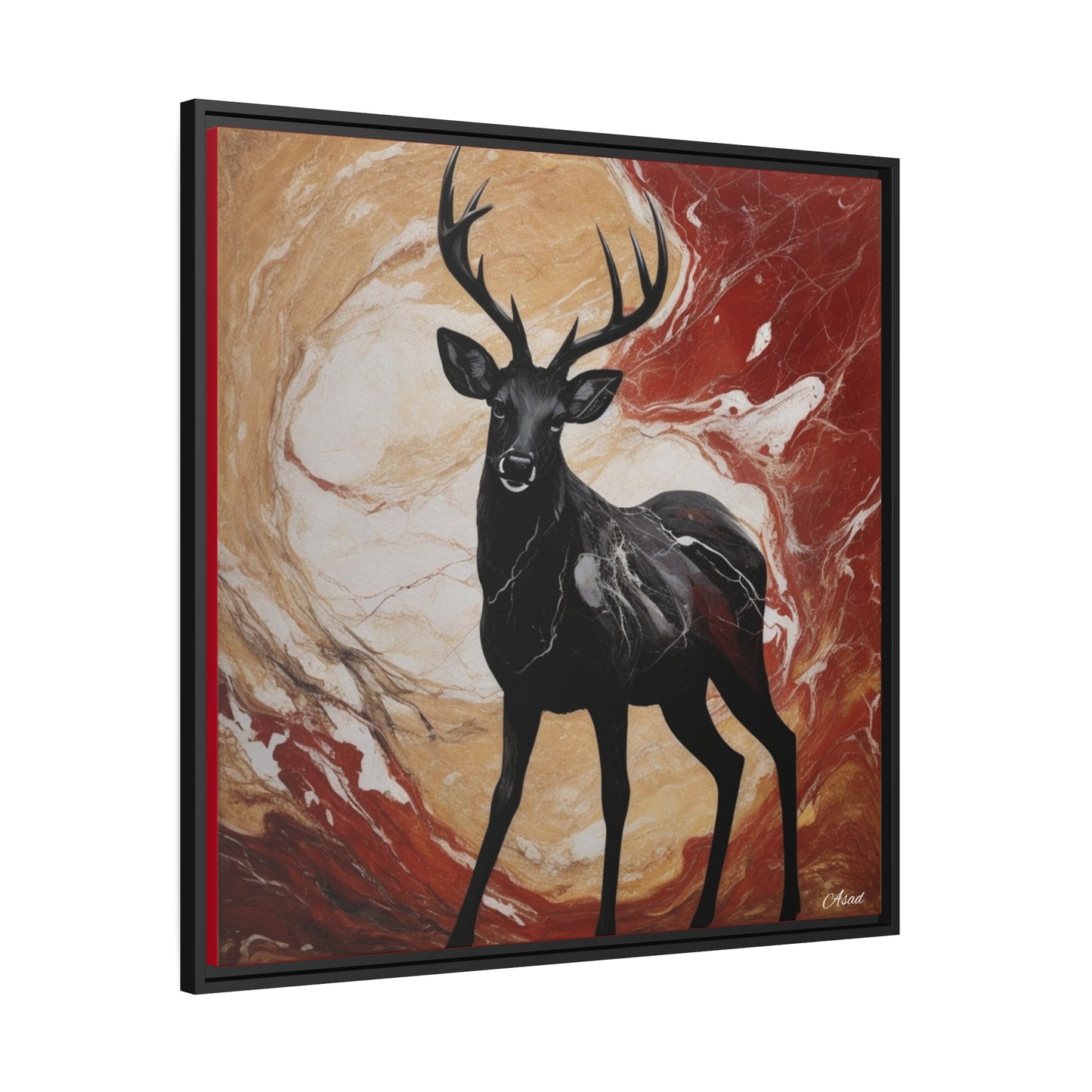Matte Canvas, Black Frame