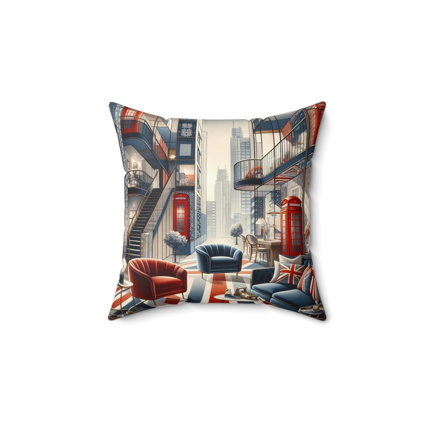 Spun Polyester Square Pillow
