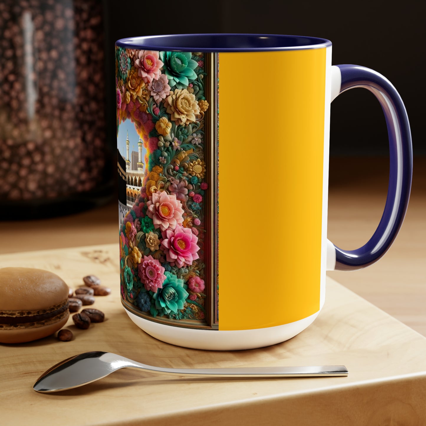 Two-Tone Coffee Mugs, 15oz