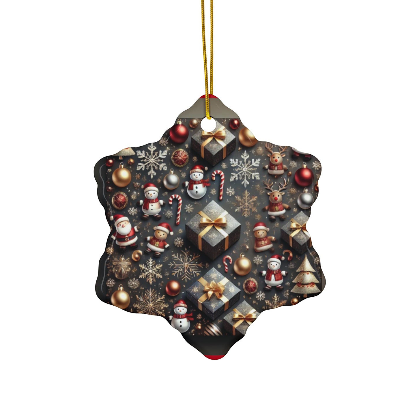 Ceramic Ornament, 4 Shapes
