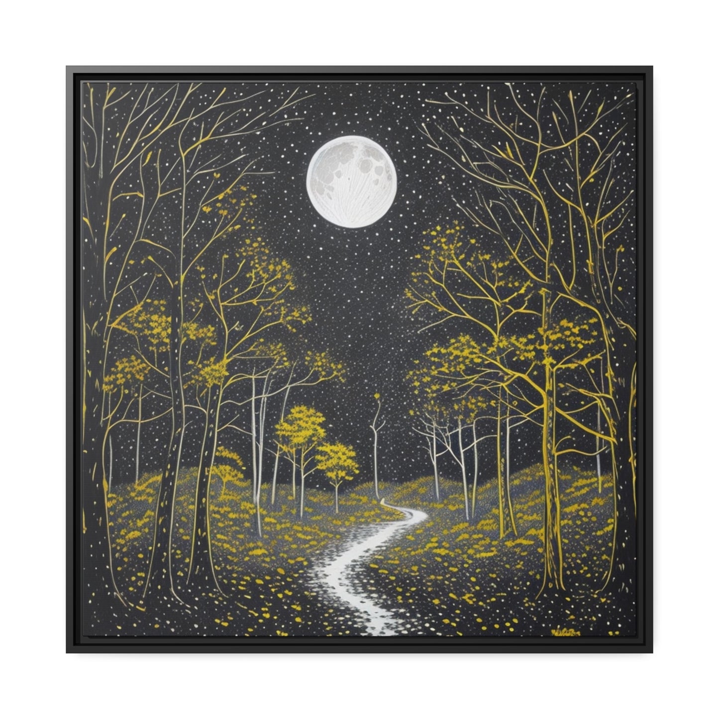 Matte Canvas, Black Frame