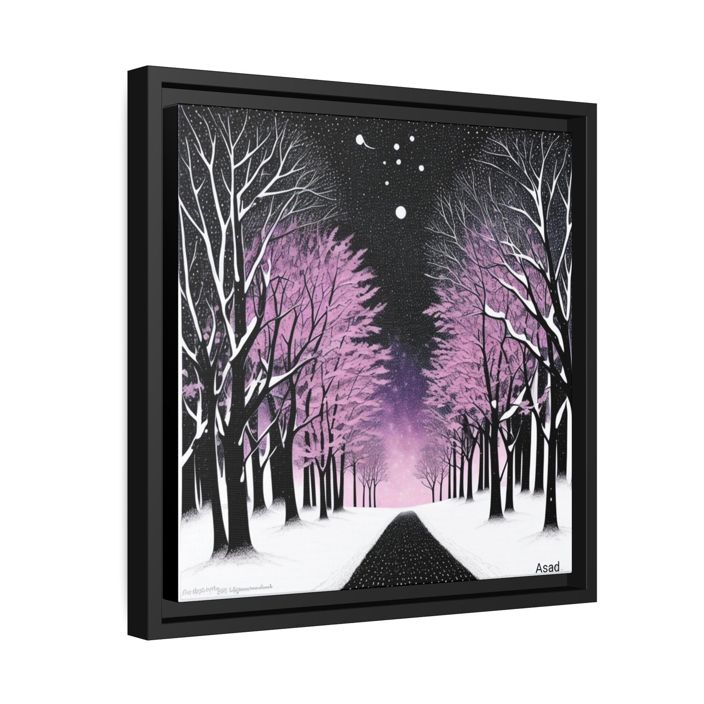 Matte Canvas, Black Frame