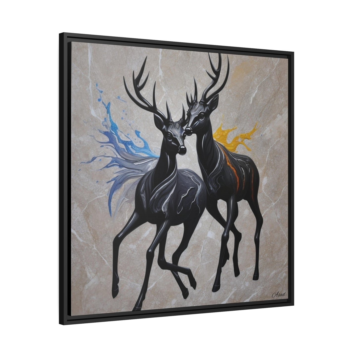 Matte Canvas, Black Frame