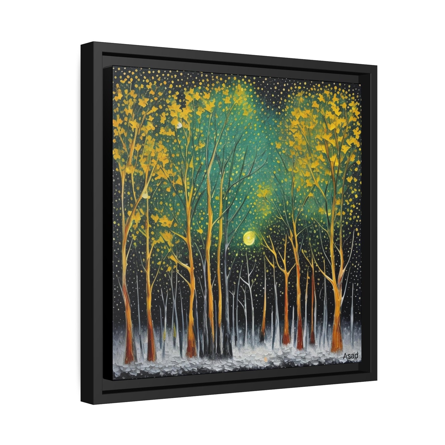 Matte Canvas, Black Frame