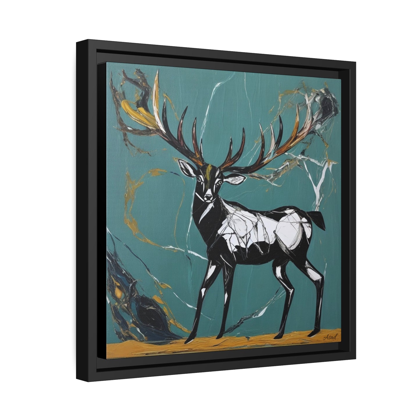 Matte Canvas, Black Frame