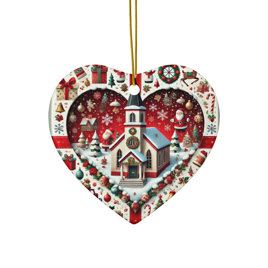 Ceramic Ornament, 4 Shapes