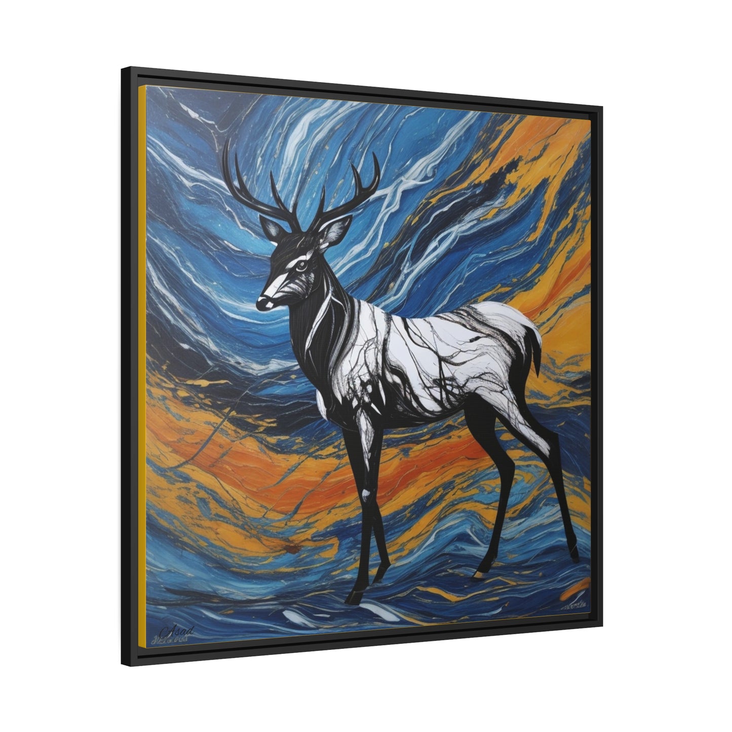 Matte Canvas, Black Frame