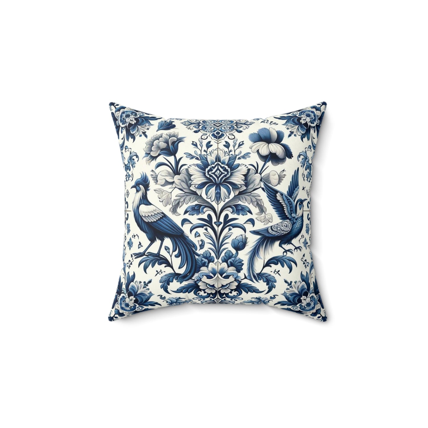 A Spun Polyester Square Pillow