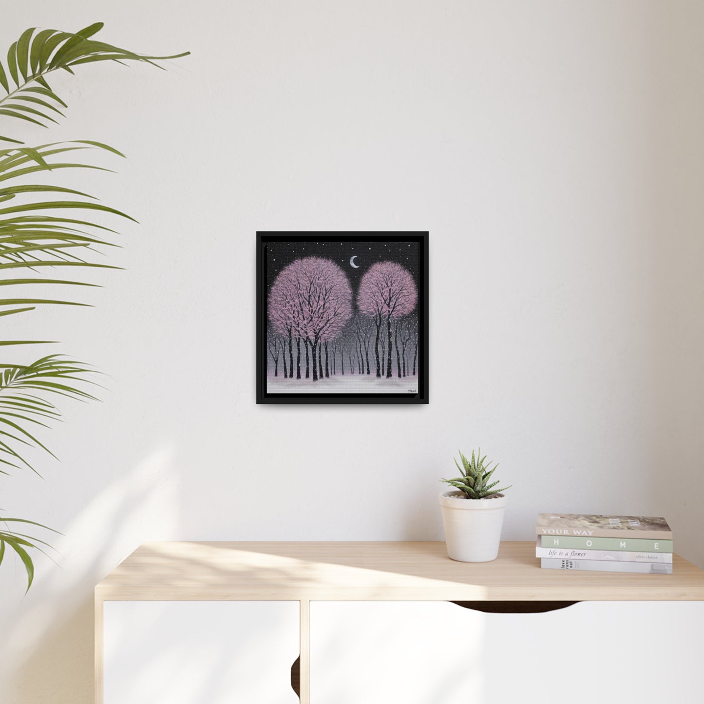 Matte Canvas, Black Frame