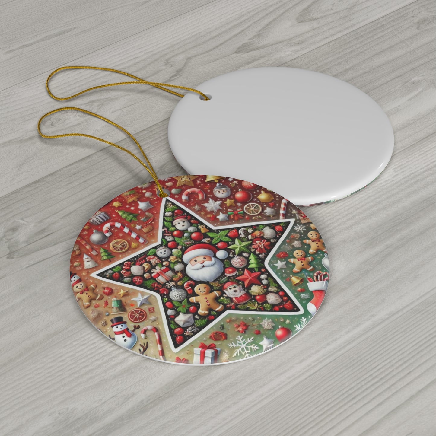 Ceramic Ornament, 4 Shapes