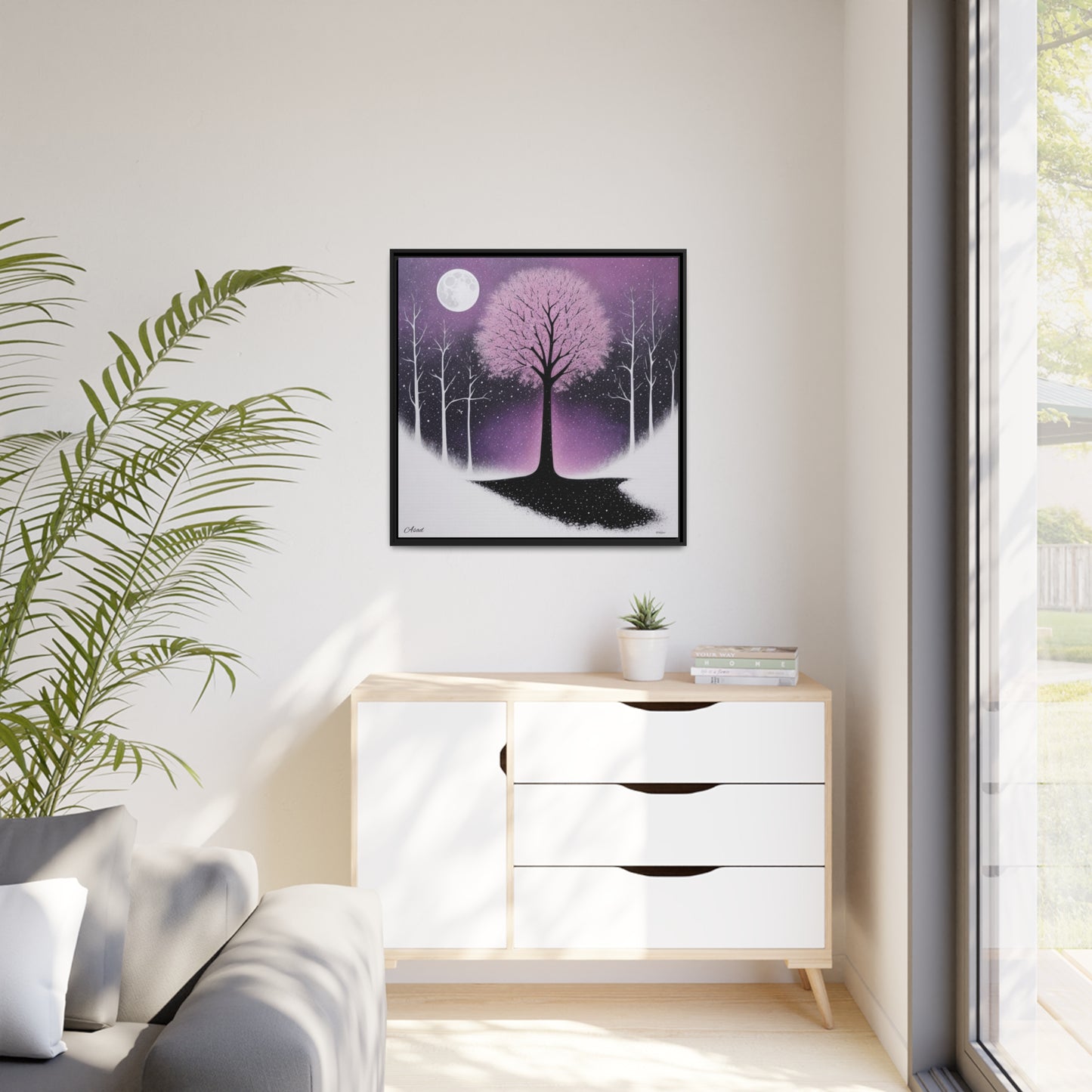 Matte Canvas, Black Frame