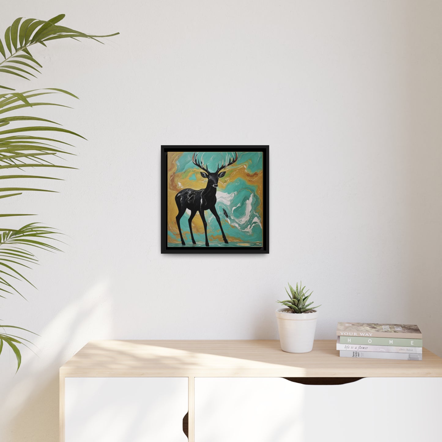 Matte Canvas, Black Frame