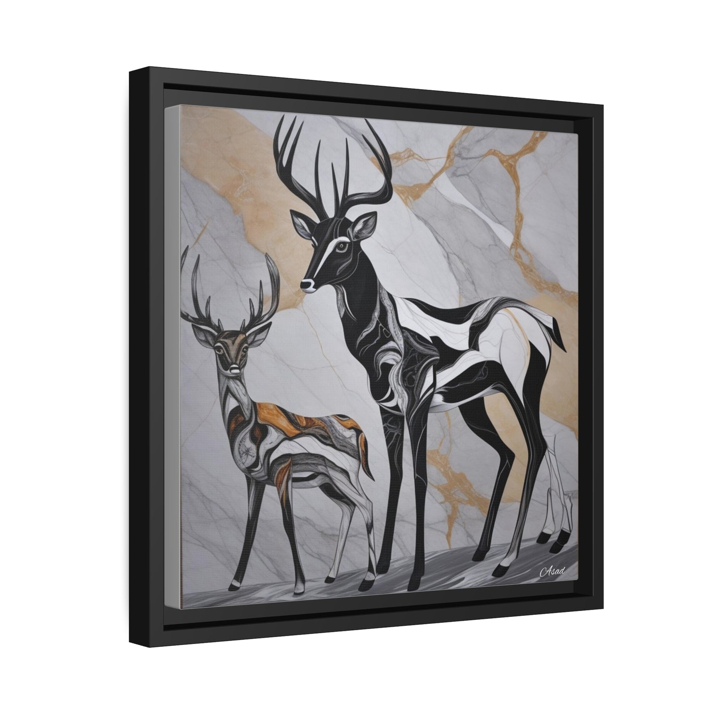 Matte Canvas, Black Frame