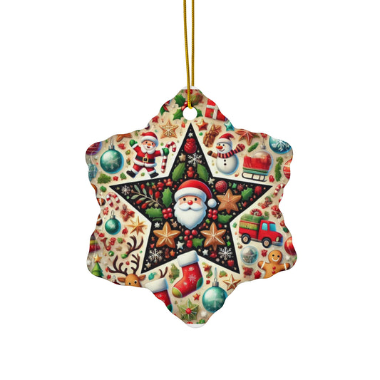 Ceramic Ornament, 4 Shapes