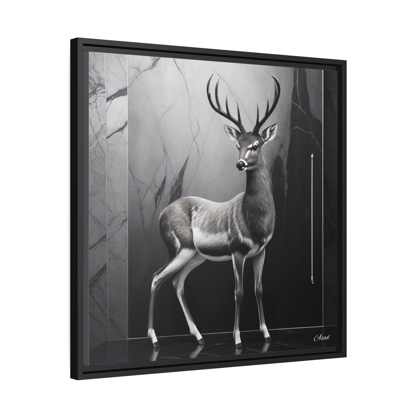 Matte Canvas, Black Frame