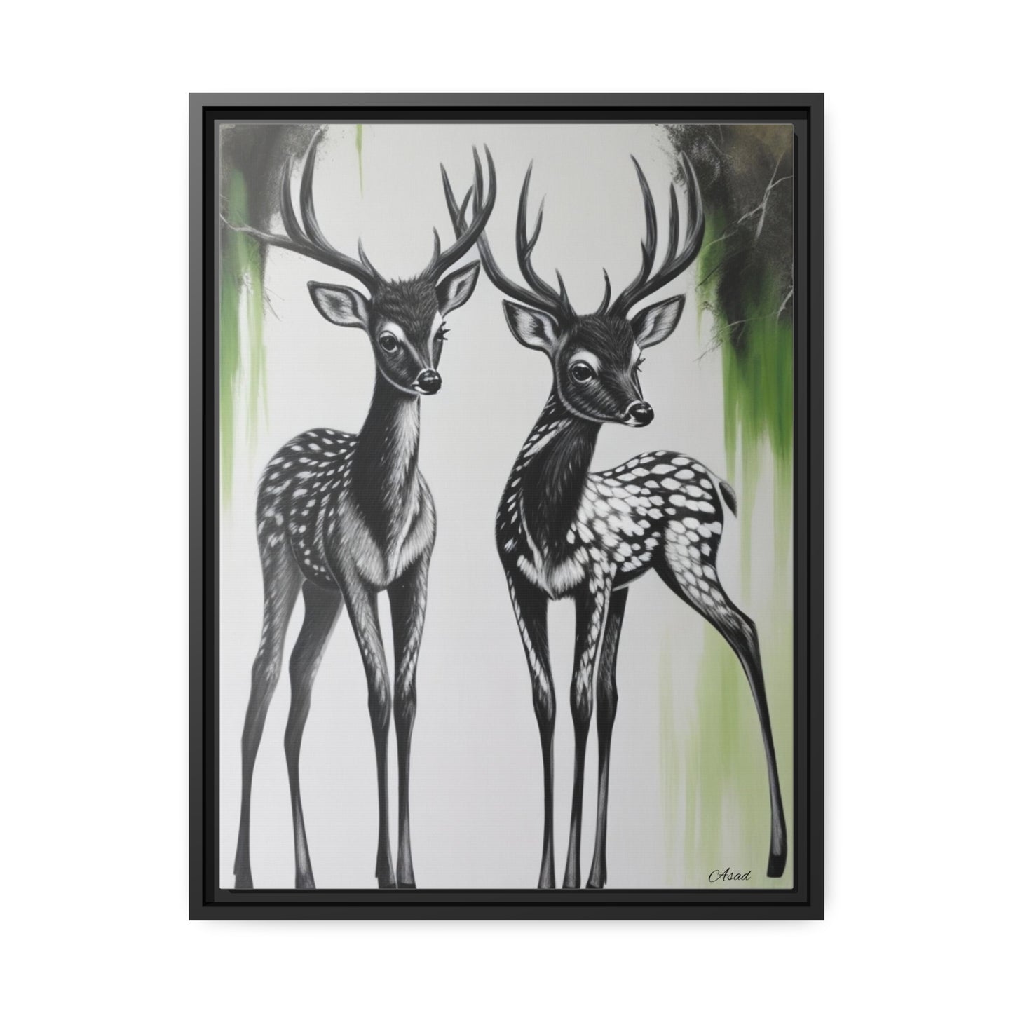 Matte Canvas, Black Frame