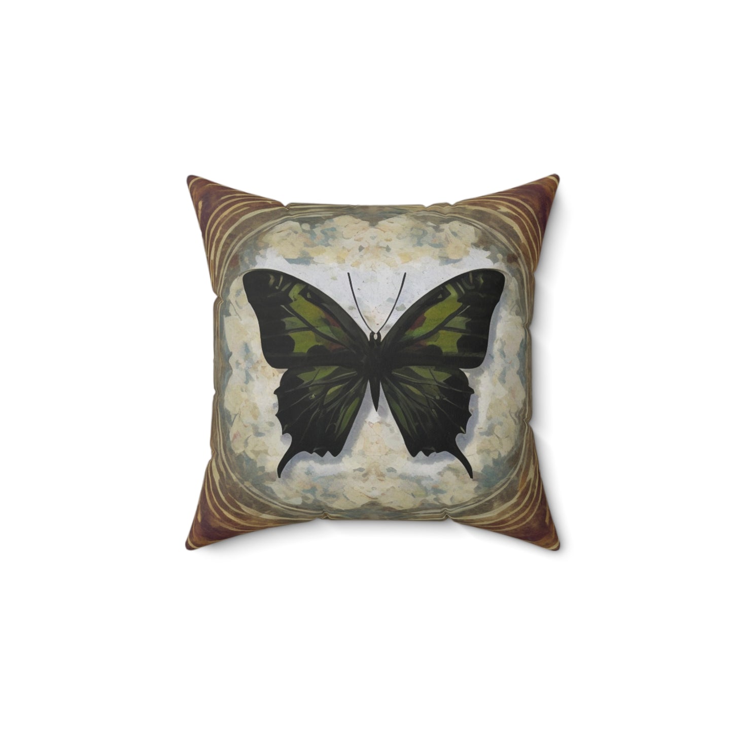 A Spun Polyester Square Pillow