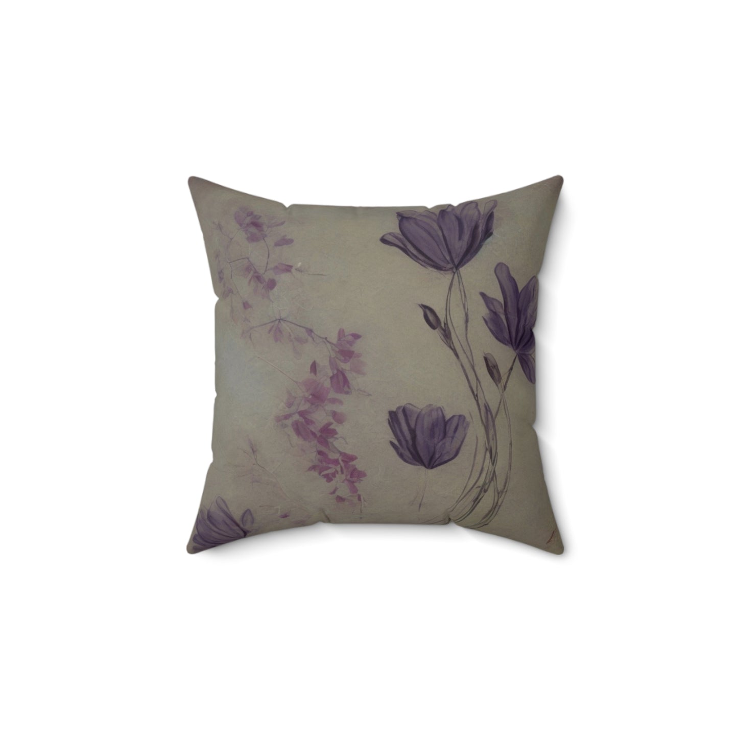 Spun Polyester Square Pillow