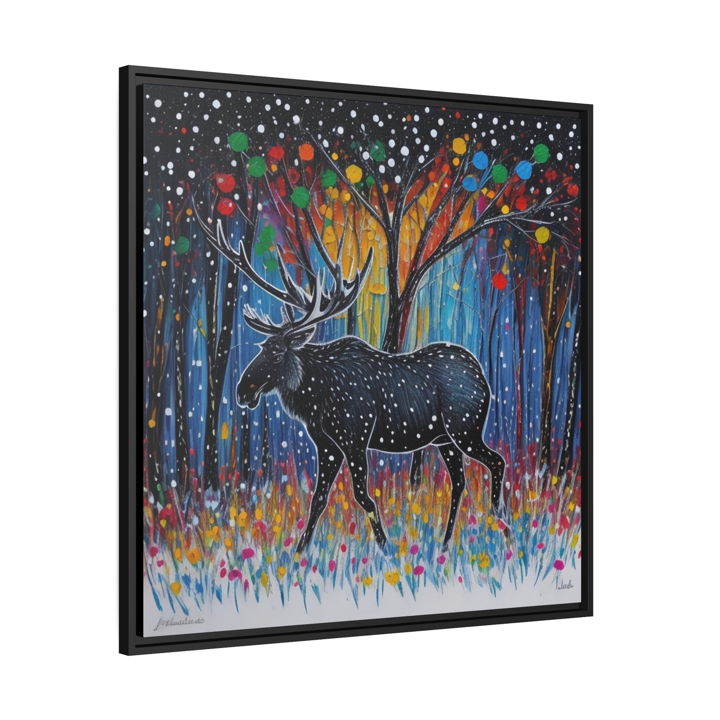 Matte Canvas, Black Frame