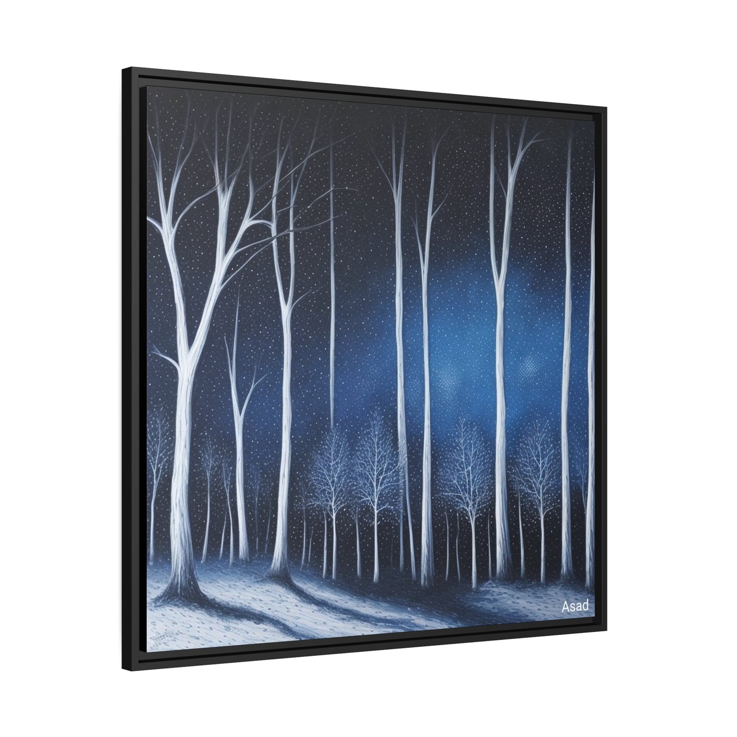 Matte Canvas, Black Frame