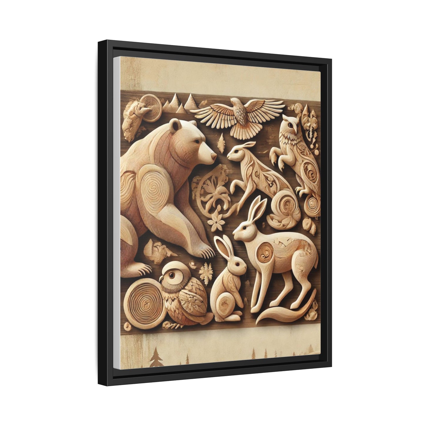 Matte Canvas, Framed (Multi-color)