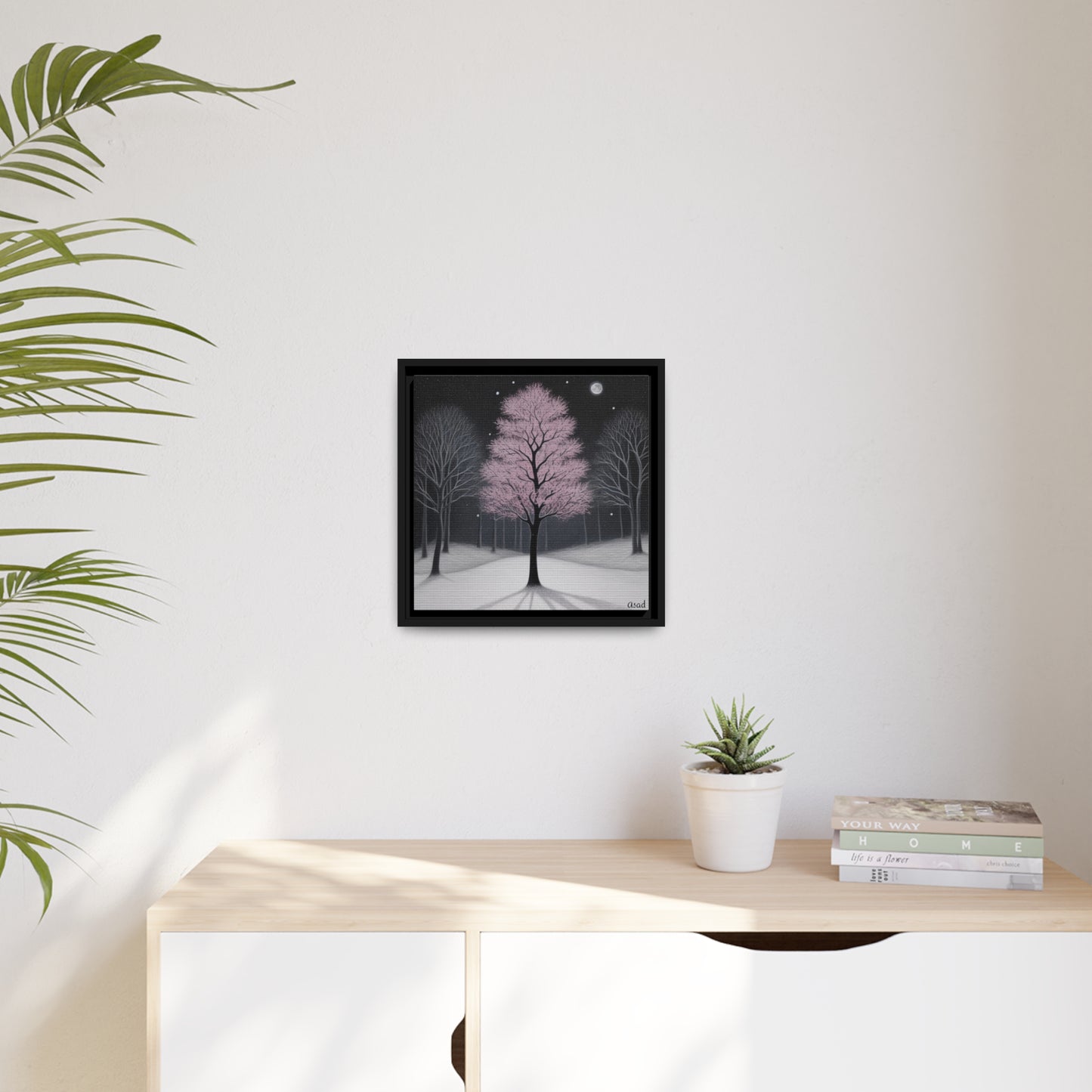 Matte Canvas, Black Frame