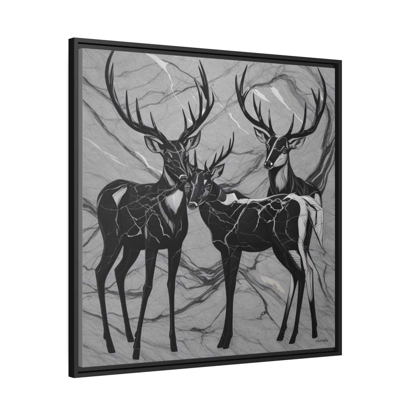 Matte Canvas, Black Frame